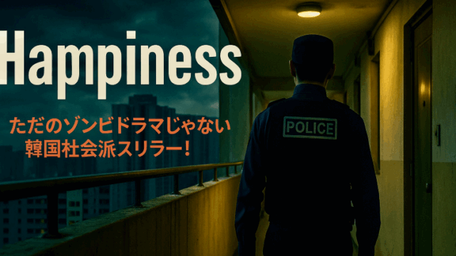 韓国ドラマ『Happiness』のアイキャッチ画像。閉鎖されたアパートで広がる感染と人間ドラマを描くサスペンス。