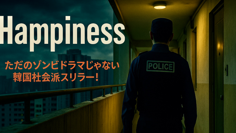 韓国ドラマ『Happiness』のアイキャッチ画像。閉鎖されたアパートで広がる感染と人間ドラマを描くサスペンス。